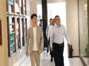新材产业化集团党委书记、董事长高洪军调研金隅天坛整装杭州店