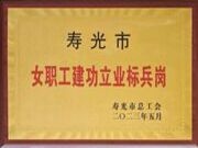 巾帼绽芳华丨鲁丽木业集成材车间荣获“寿光市女职工建功立业标兵岗”荣誉称号