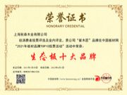 崔木匠板材荣获“2021年度生态板十大品牌”权威荣誉