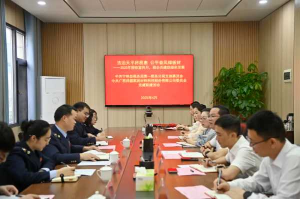 祥盛股份党委联合宁明县税务局一支部开展税企共建活动