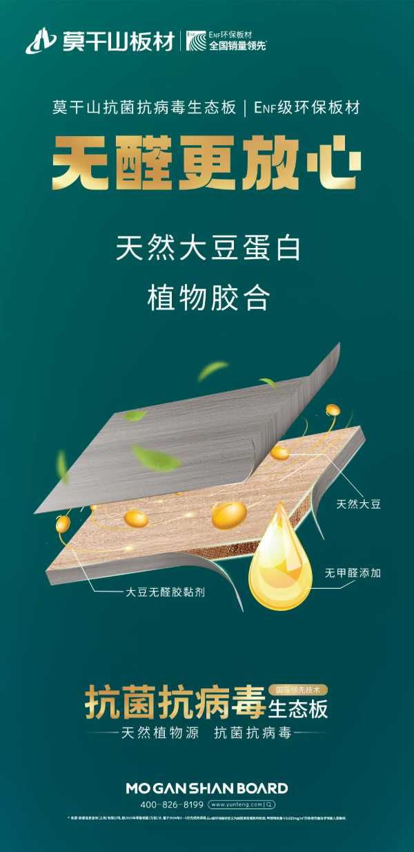 品质315 焕新环保家｜莫干山抗菌抗病毒生态板，以科技守护健康，用品质定义未来