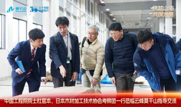 跨越山海 共谋发展｜中国工程院院士杜官本、日本木材加工技术协会考察团一行莅临云峰莫干山指导交流