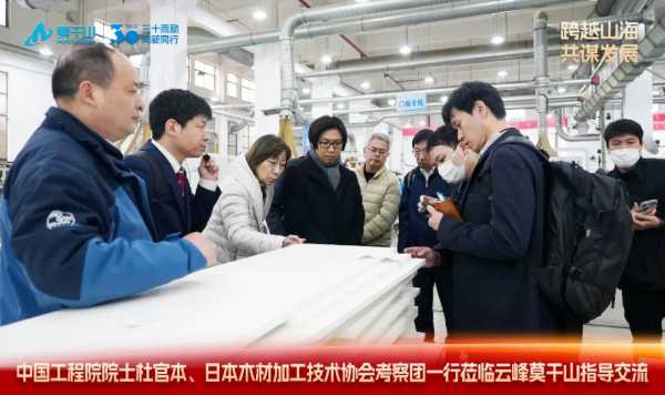 跨越山海 共谋发展｜中国工程院院士杜官本、日本木材加工技术协会考察团一行莅临云峰莫干山指导交流