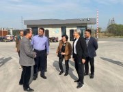 热烈欢迎中国林产工业协会会长王满一行莅临永吉地板参观指导