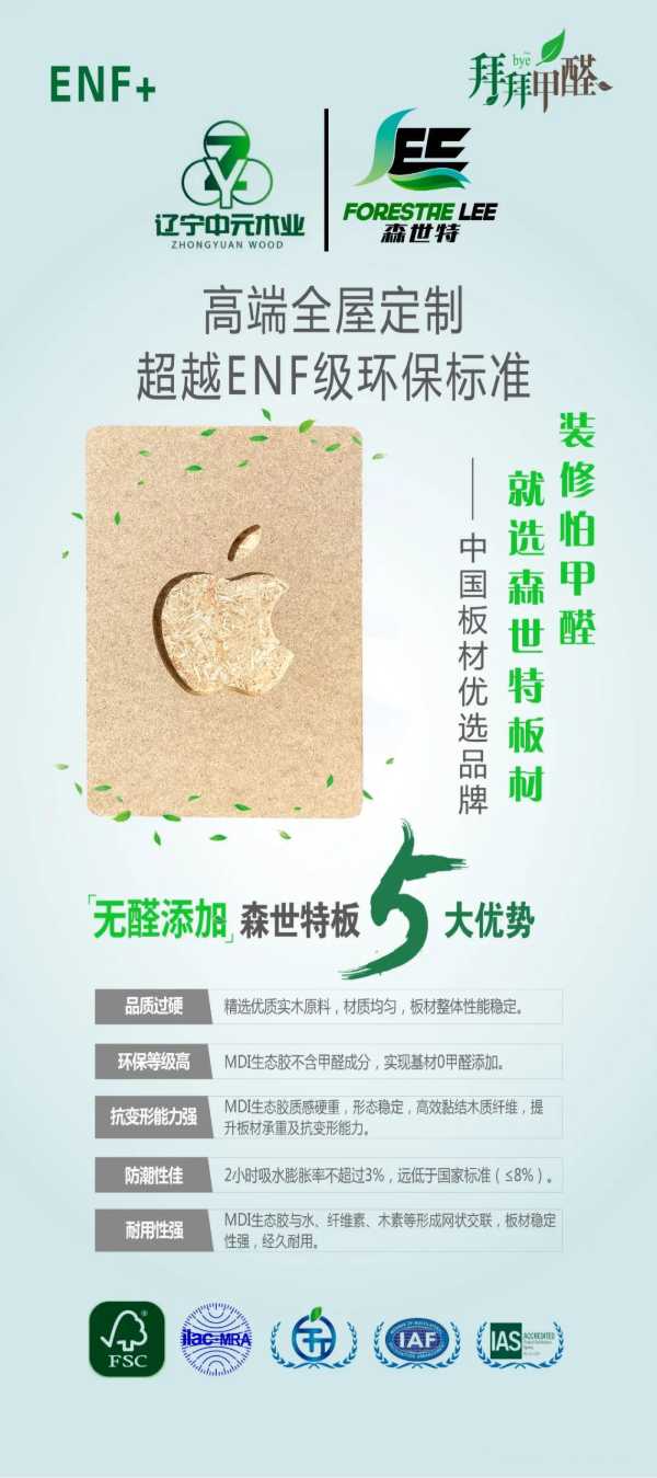 中元木业•守护健康丨森世特ENF级环保板材实力出圈