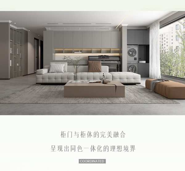 智阁板材 | 柜门同色一体化-塑造轻奢极简空间美学