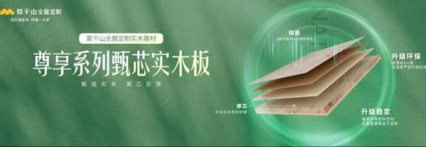 实木芯国标制定者！莫干山全屋定制甄芯实木，远优ENF级的环保品质！