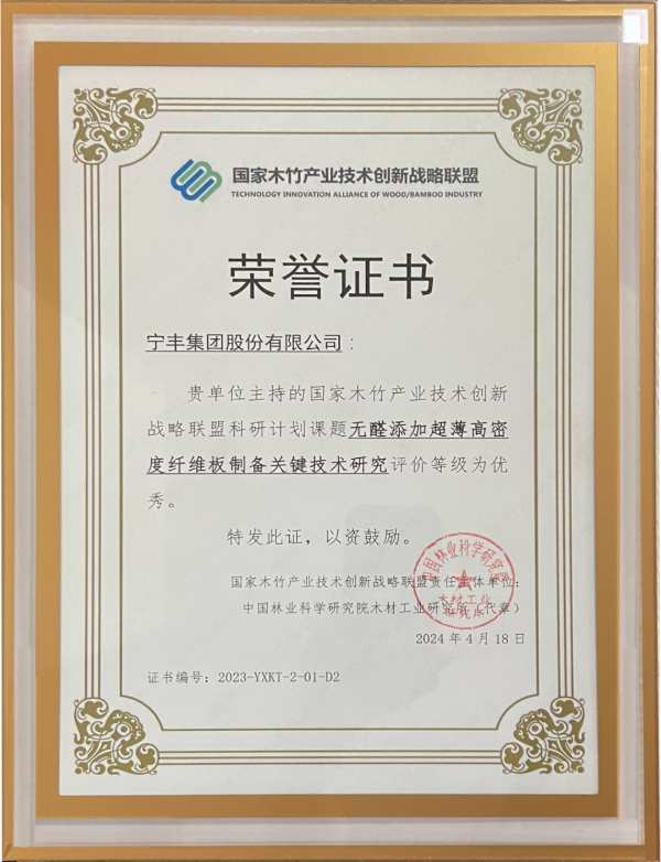 宁丰复合结构刨花板创新成果发布