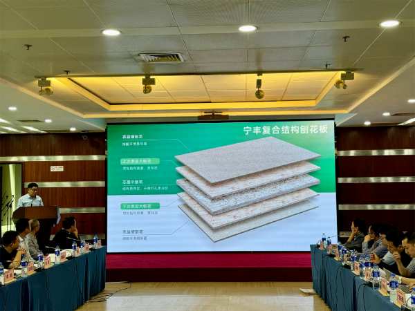 宁丰复合结构刨花板创新成果发布