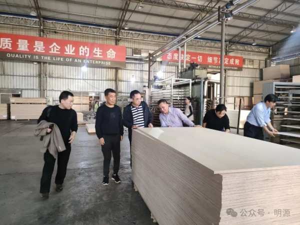 南宁市政协副主席梁平江到明源木业开展新春调研走访