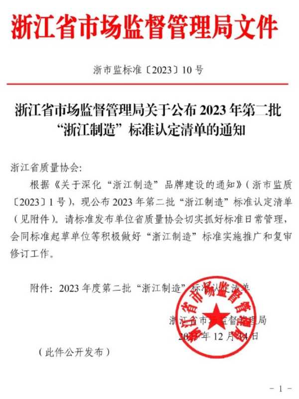 匠心制胜丨大王椰-净醛纸面石膏板成功通过“浙江制造”标准认证
