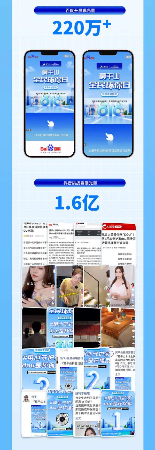 818战报来袭丨莫干山全民环保日销售额再创新高！