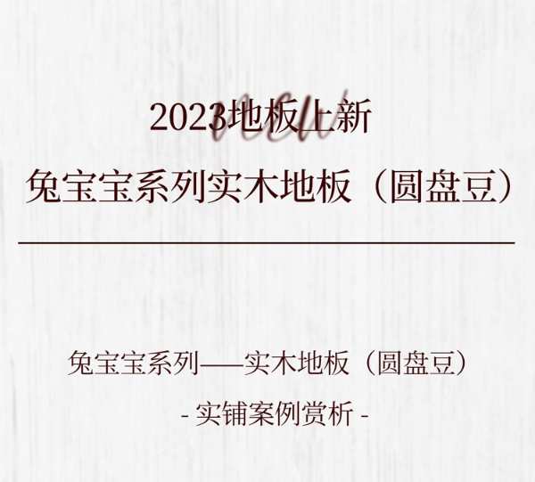 2023地板上新丨兔宝宝系列实木地板（圆盘豆）
