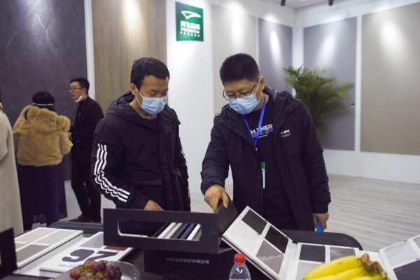 腾飞玻晶板：2023中国北方整装定制门业展览会新品绽放