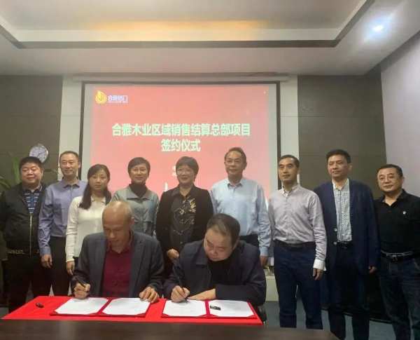 安庆大观区&合雅木业商贸总部项目成功签约