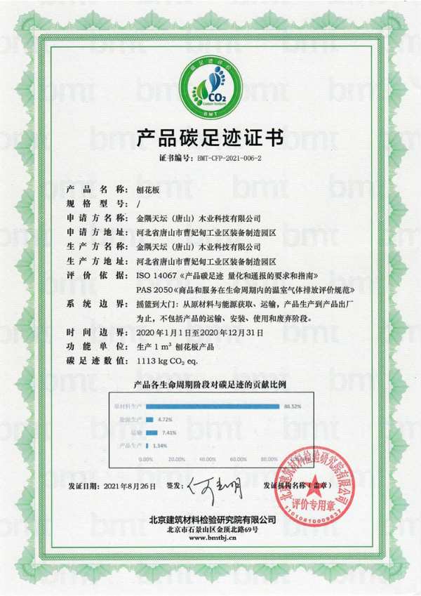 天坛木业公司获评“河北省级绿色工厂”荣誉