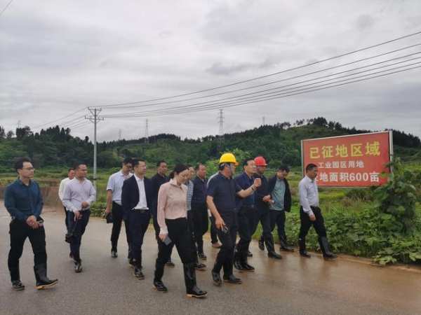 山东鲁丽集团董事长薛茂林前往新田查看项目建设情况