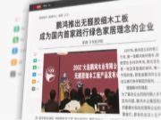 鹏鸿板材超前布局，ENF新国标时代