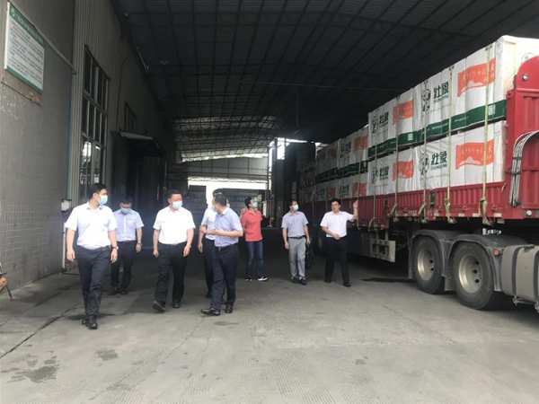 柳州市委副书记一行莅临板材十大品牌壮象考察指导