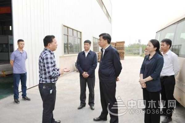 喜迎贵客 广西钦州市委书记许永锞莅临伟新集团佳昌木业