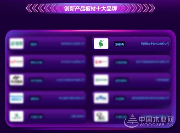 专注创新坚守品质！紫柏山荣膺金匠榜“创新产品板材十大品牌”！