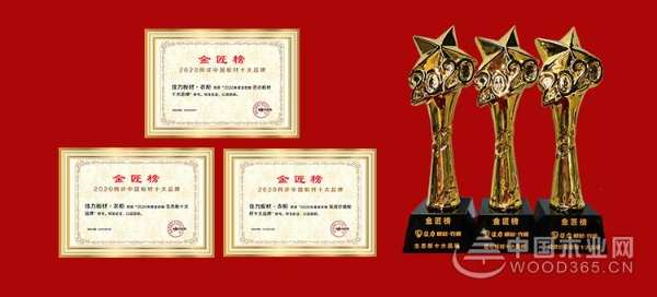 品质决定高度！佳力板材衣柜实力摘夺2020金匠榜三项荣誉！