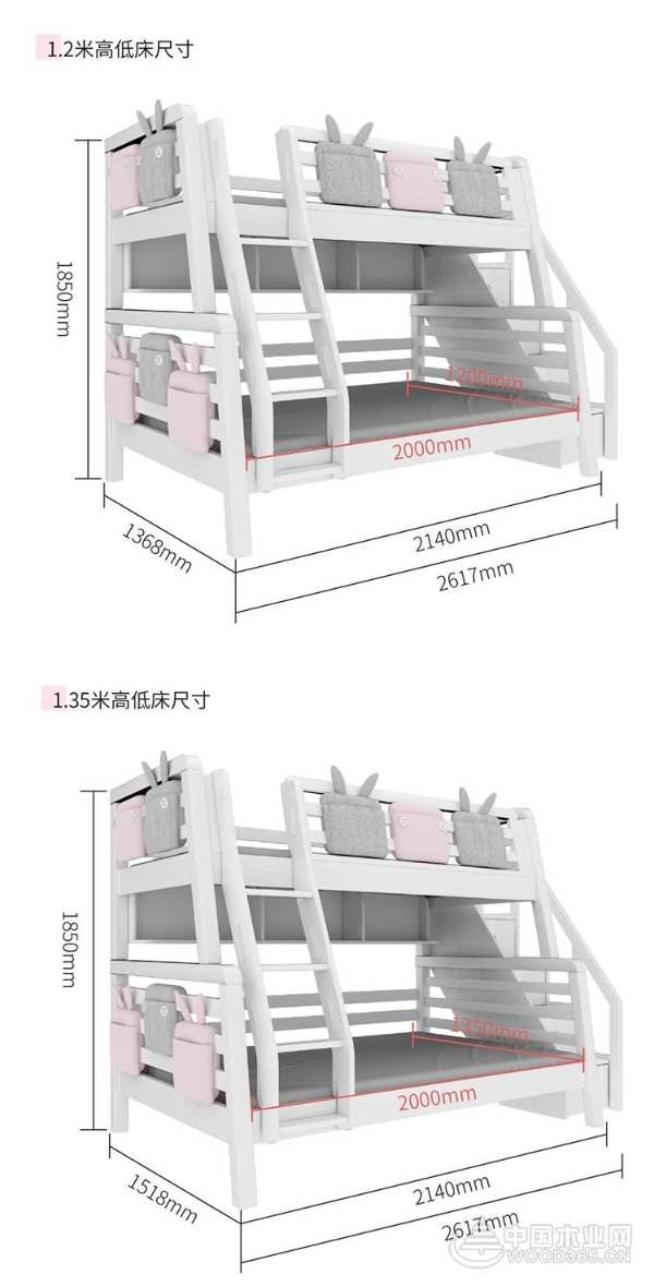 兔宝宝儿童家居|魔法兔和精灵背包，一款可切换性别的儿童房