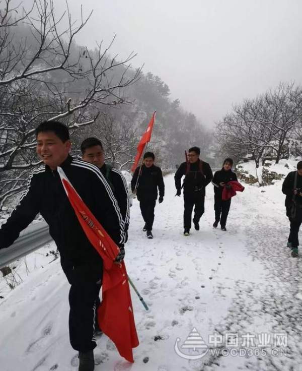 全员蒙山活动——2019群豪木业业务部团建