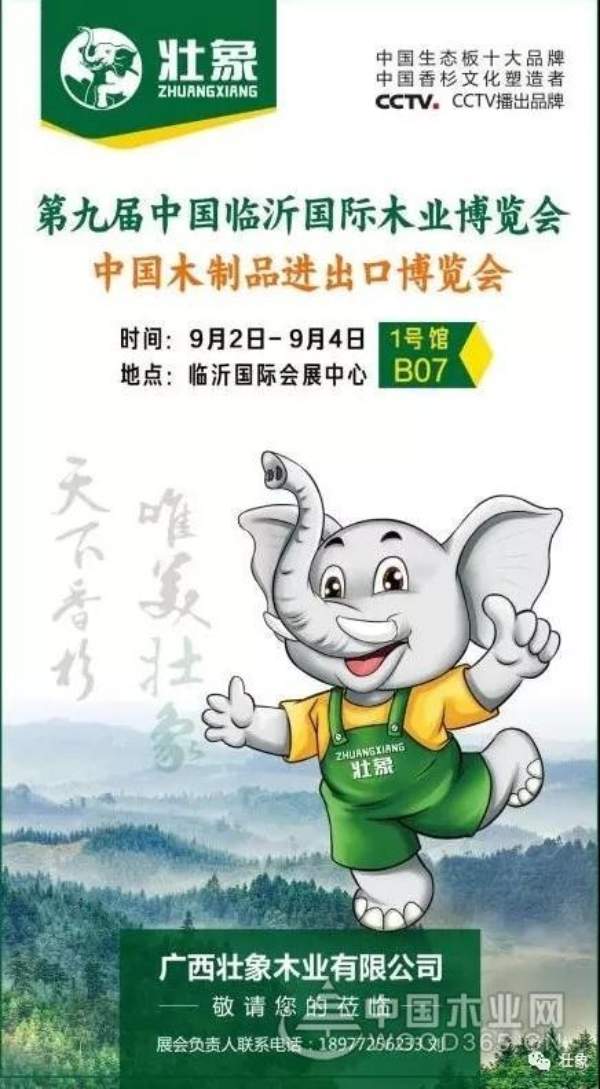 第九届中国临沂国际木博会，壮象与您相约！