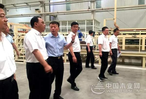 盘锦市市长汤方栋携政府各部门领导来积葭板业视察！