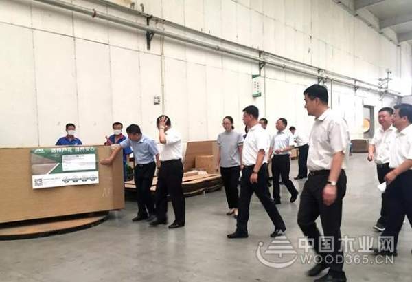 盘锦市市长汤方栋携政府各部门领导来积葭板业视察！