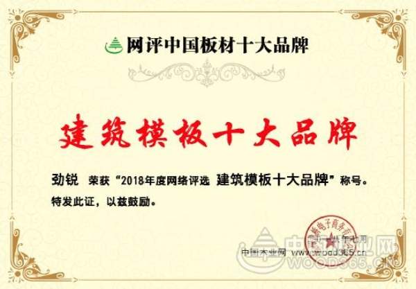 再添华章！劲锐勇夺“十大建筑模板”称号！