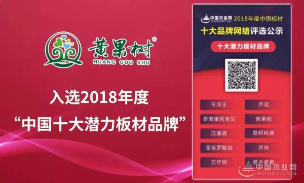 未来可期 黄果树板材喜获“十大潜力板材品牌”荣誉