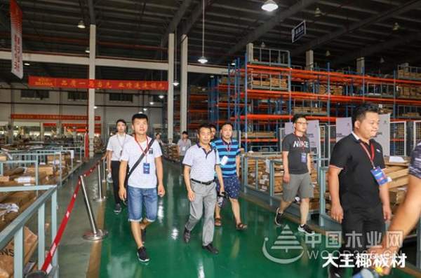 大王椰新经销商参观工厂，见证大王椰匠心品质