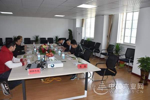 方太柏橱采购部长赵剑锋等一行到访科林木业工厂参观