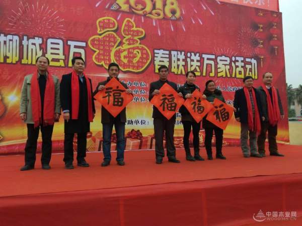 龙飞凤舞迎新春，鹏森缘携手柳城县总工会送春联！